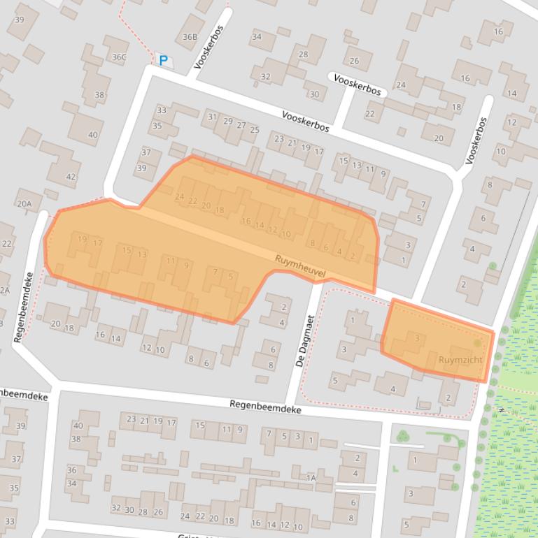 Kaart van postcodegebied 5066EL.