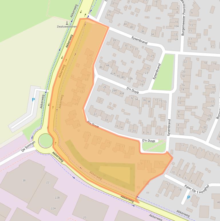 Kaart van postcodegebied 5066GA.