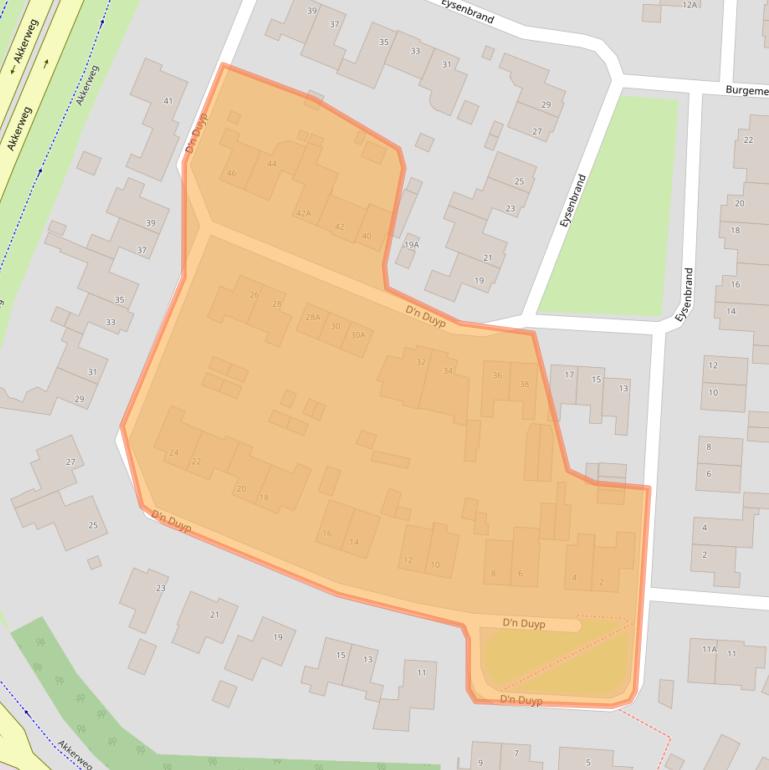 Kaart van postcodegebied 5066GB.