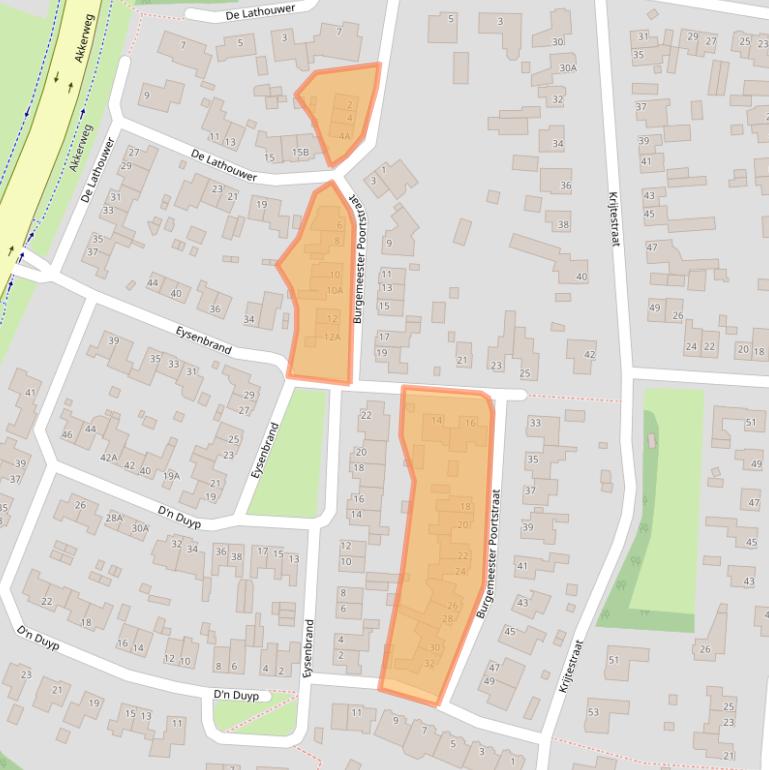 Kaart van postcodegebied 5066GG.