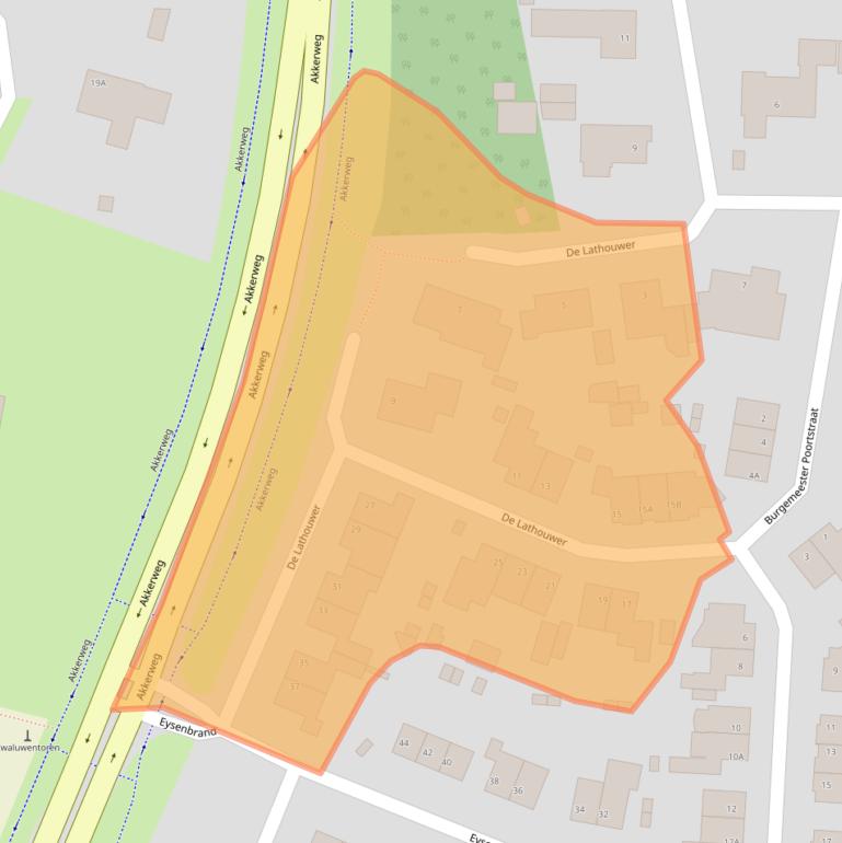 Kaart van postcodegebied 5066GH.