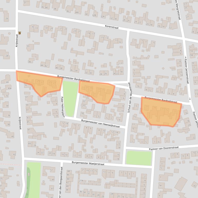 Kaart van postcodegebied 5066VD.