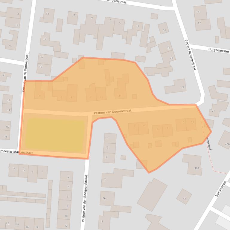Kaart van postcodegebied 5066VK.