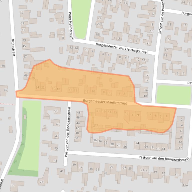 Kaart van postcodegebied 5066VL.