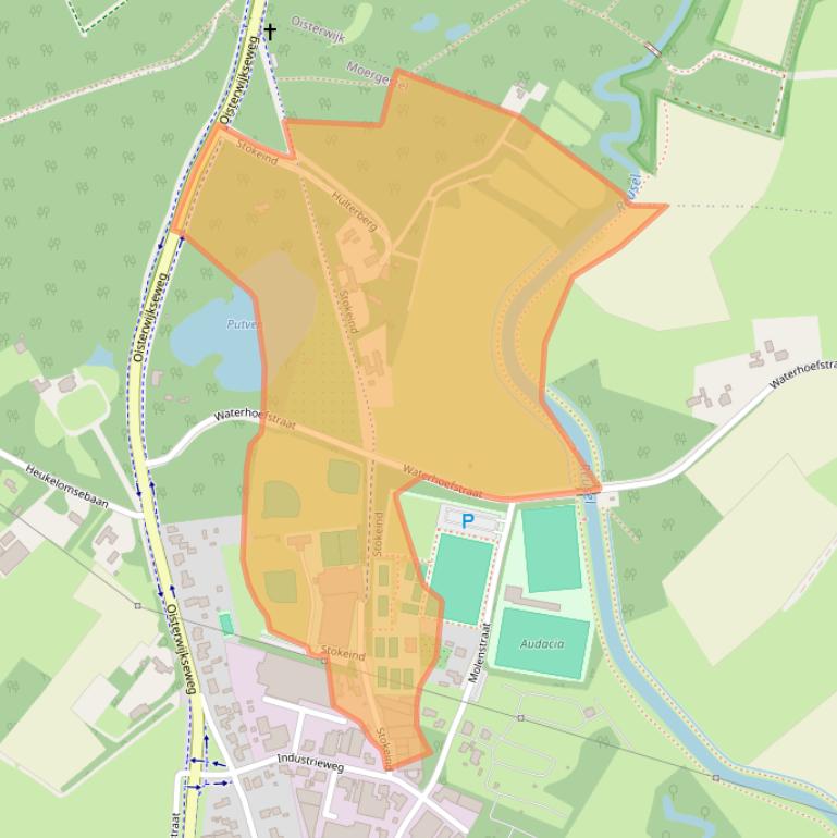 Kaart van postcodegebied 5066XA.