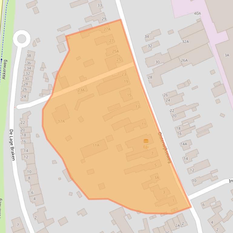 Kaart van postcodegebied 5066XB.