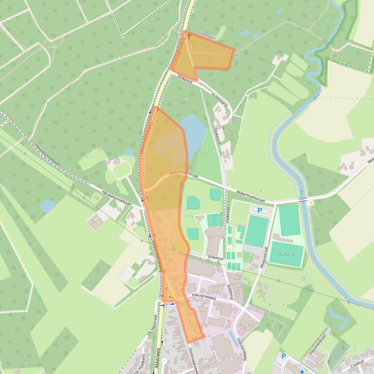 Kaart van postcodegebied 5066XE.