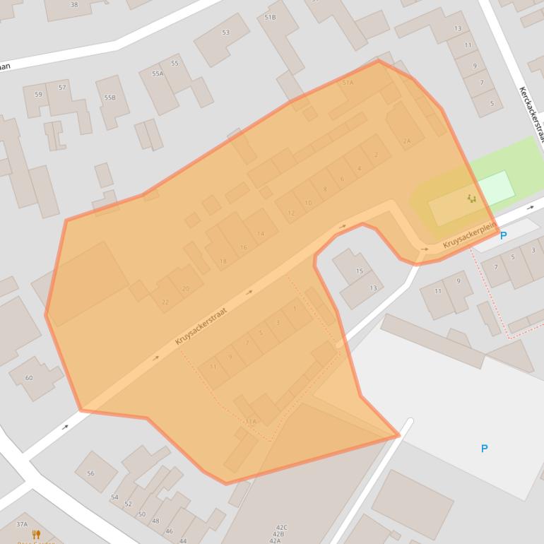 Kaart van postcodegebied 5066XK.