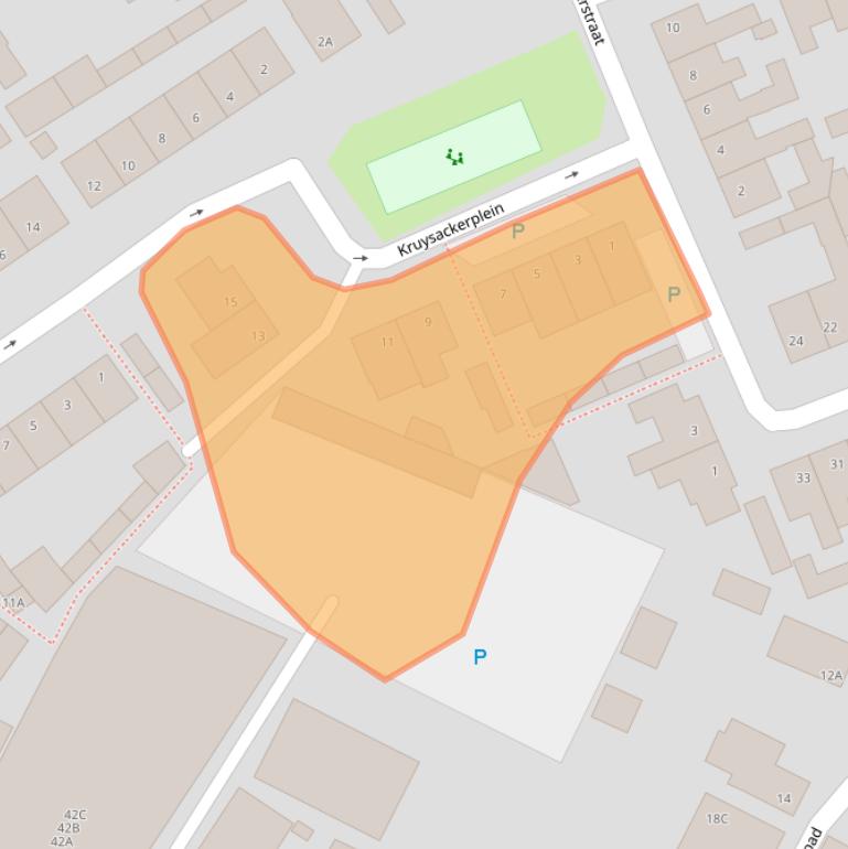 Kaart van postcodegebied 5066XL.