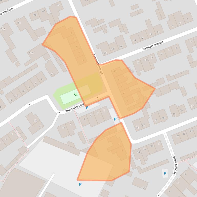 Kaart van postcodegebied 5066XM.