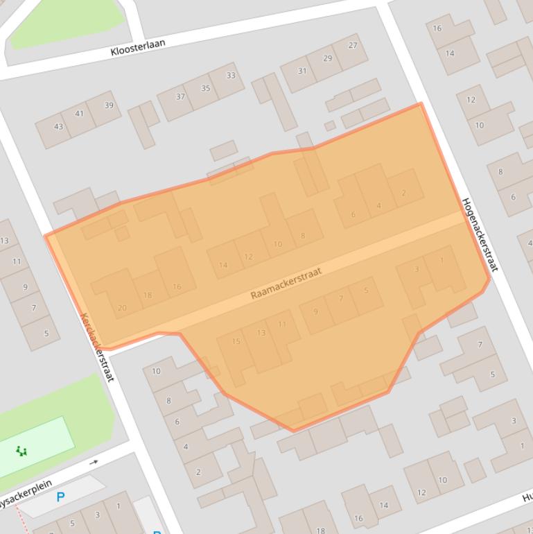 Kaart van postcodegebied 5066XN.