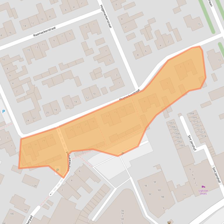 Kaart van postcodegebied 5066XP.