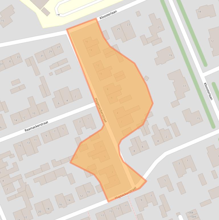 Kaart van postcodegebied 5066XS.