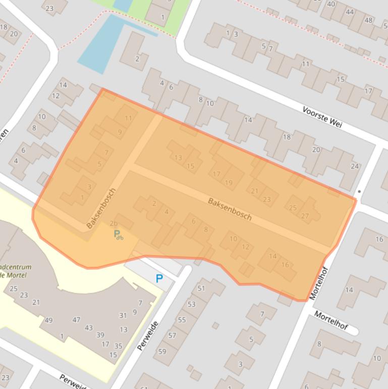 Kaart van postcodegebied 5071AB.