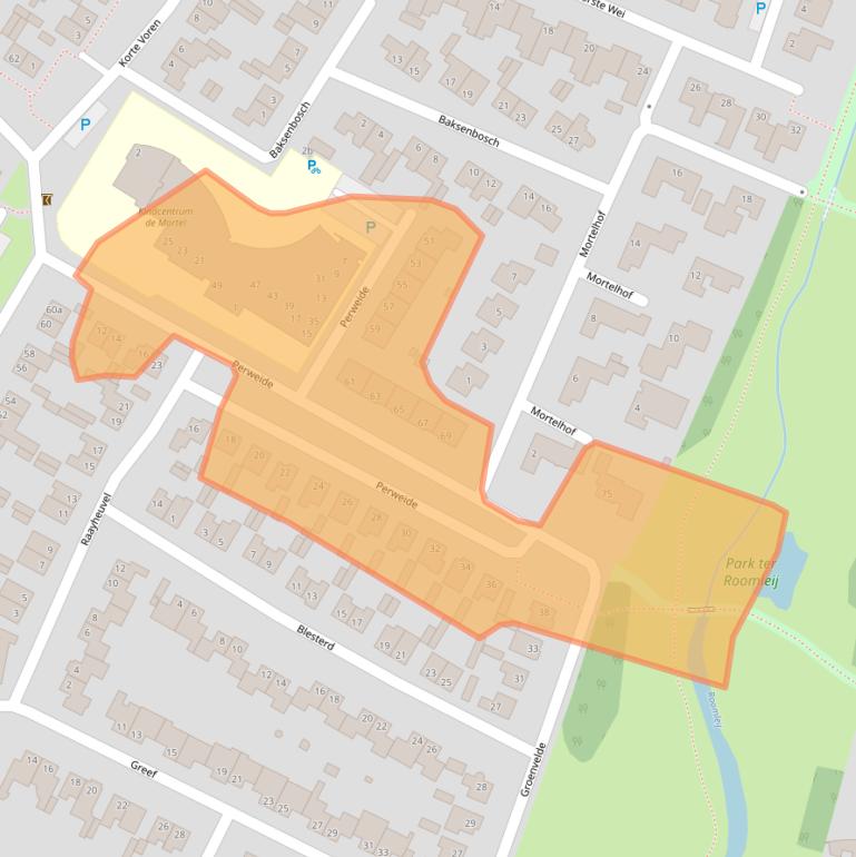 Kaart van postcodegebied 5071AC.
