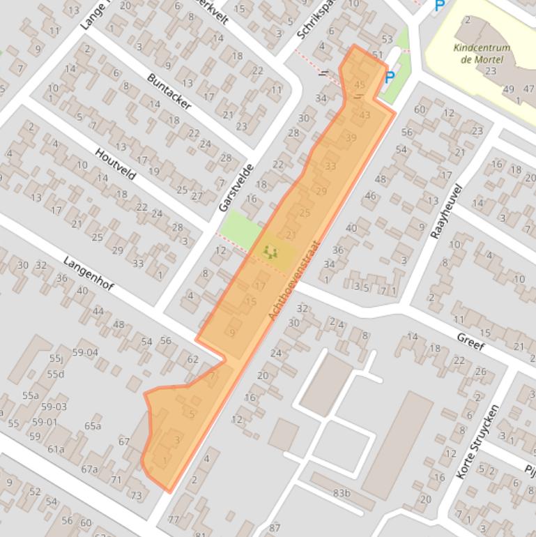 Kaart van postcodegebied 5071AP.