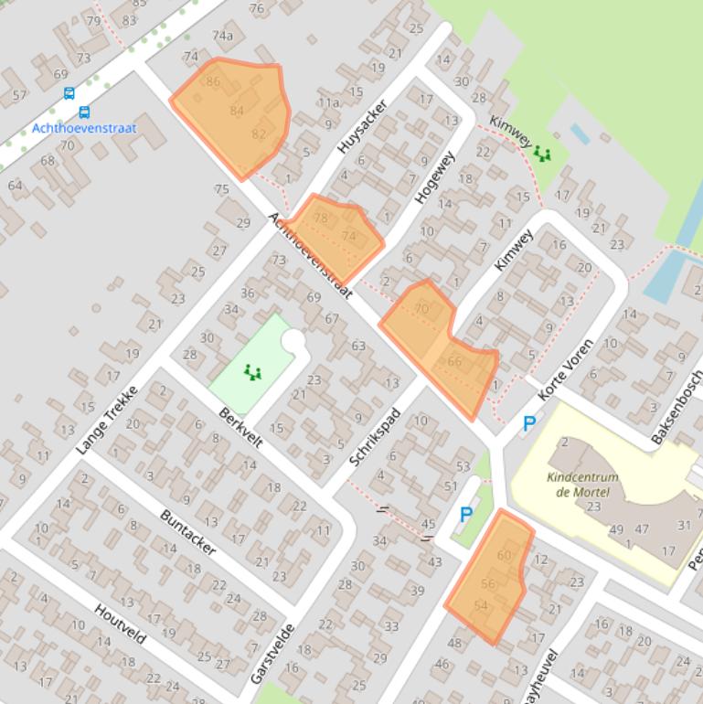 Kaart van postcodegebied 5071AT.