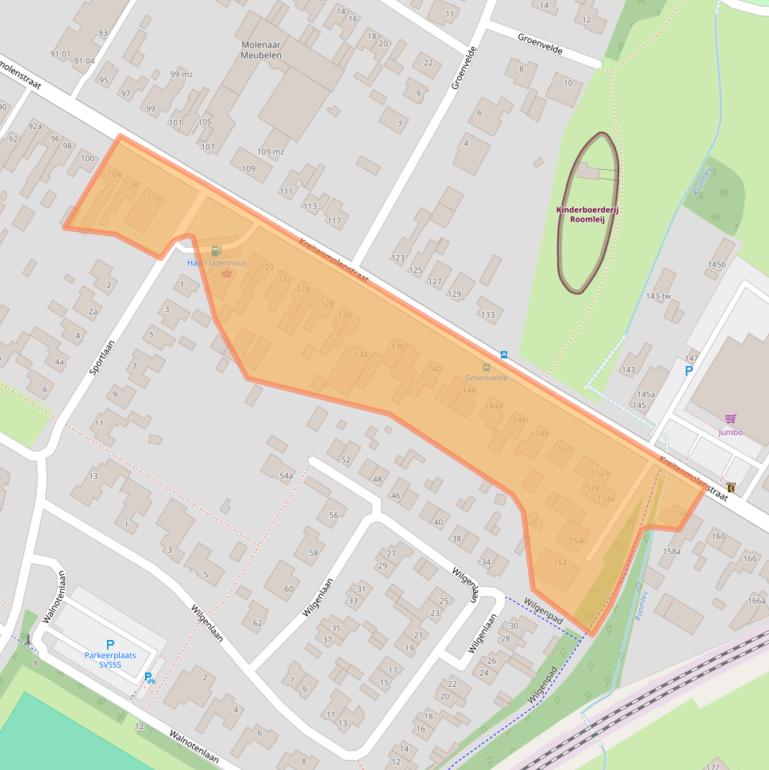 Kaart van postcodegebied 5071BJ.