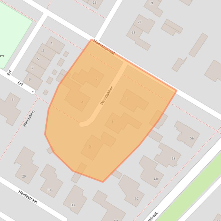 Kaart van postcodegebied 5071BT.