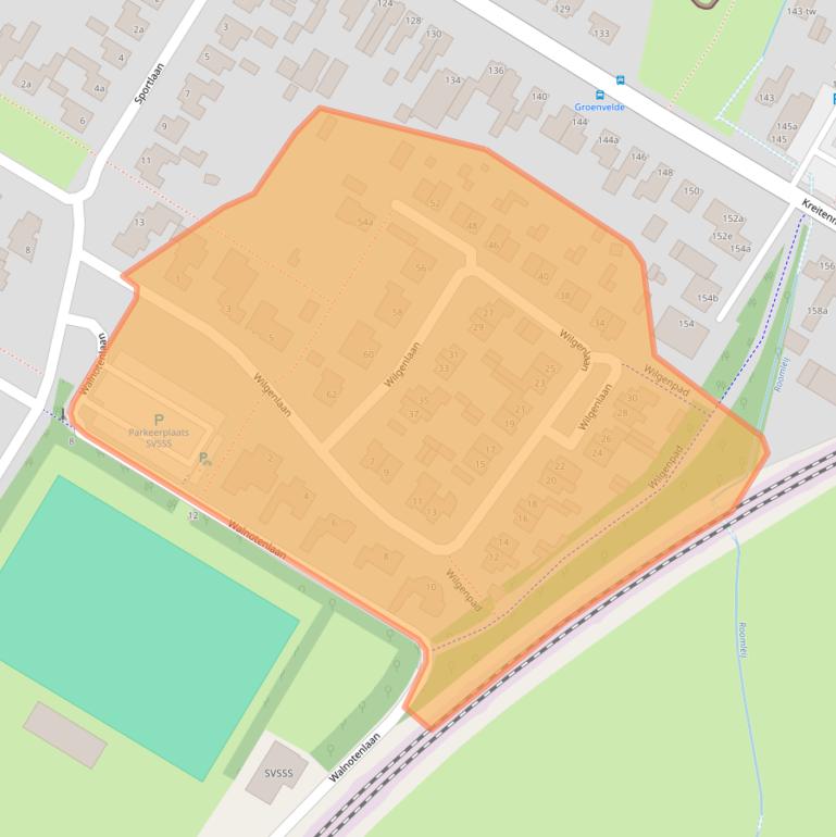 Kaart van postcodegebied 5071CA.