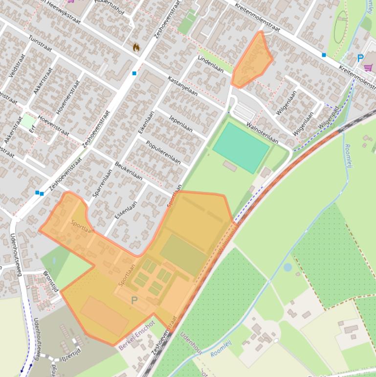 Kaart van postcodegebied 5071CB.