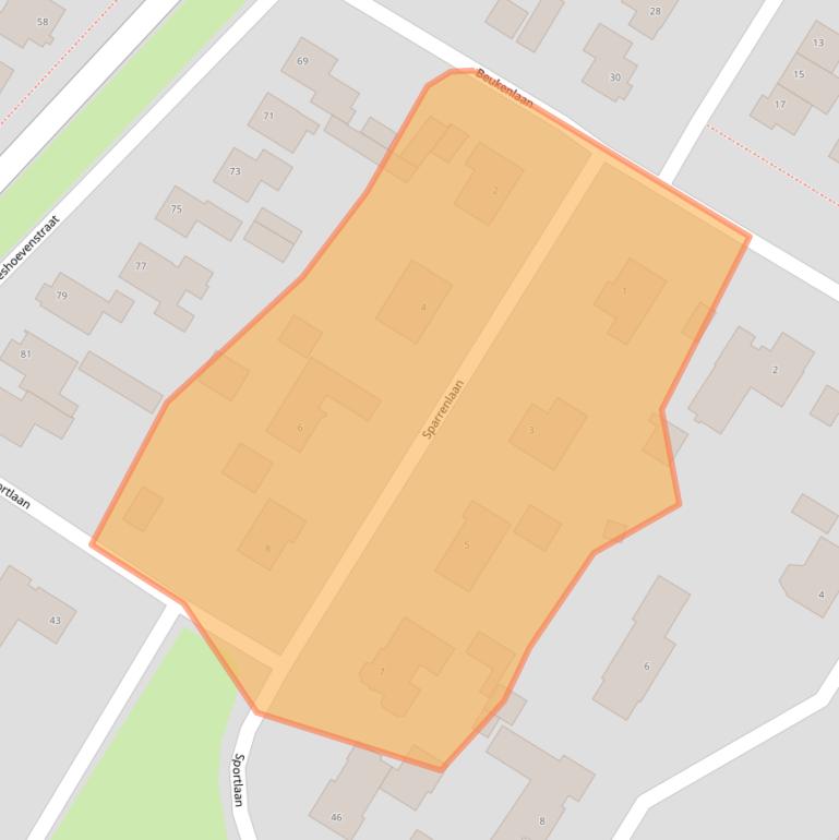 Kaart van postcodegebied 5071CK.