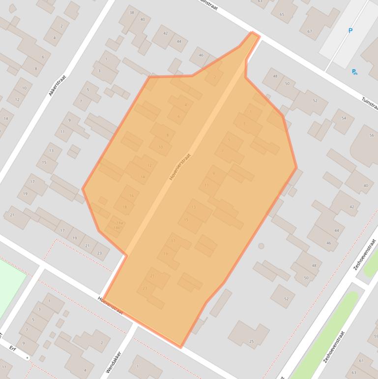 Kaart van postcodegebied 5071CN.