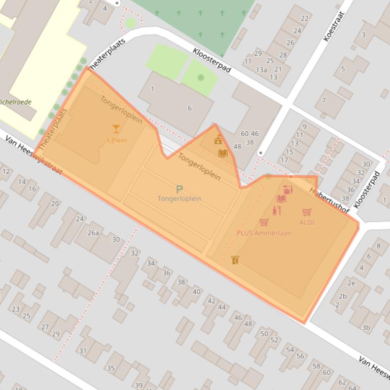 Kaart van postcodegebied 5071CX.