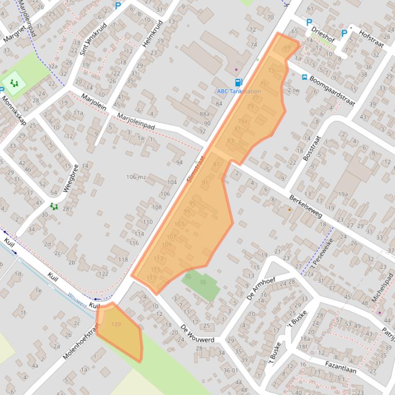 Kaart van postcodegebied 5071EH.