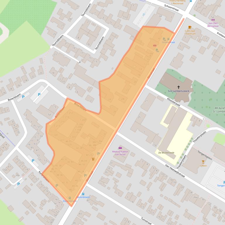 Kaart van postcodegebied 5071EK.