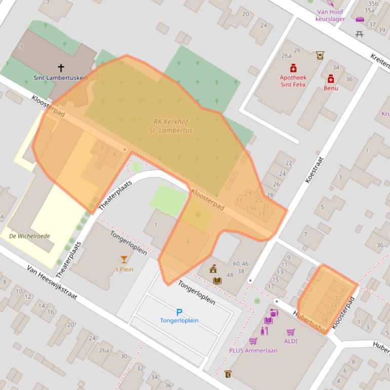 Kaart van postcodegebied 5071ER.