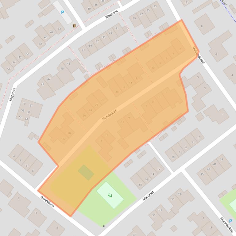 Kaart van postcodegebied 5071HL.