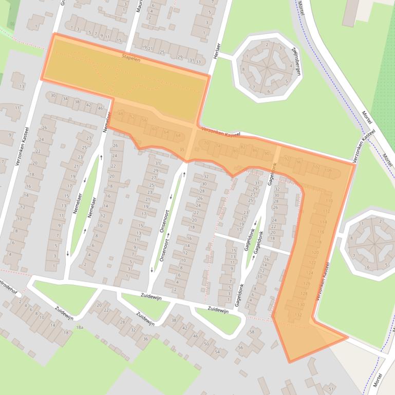 Kaart van postcodegebied 5071KE.