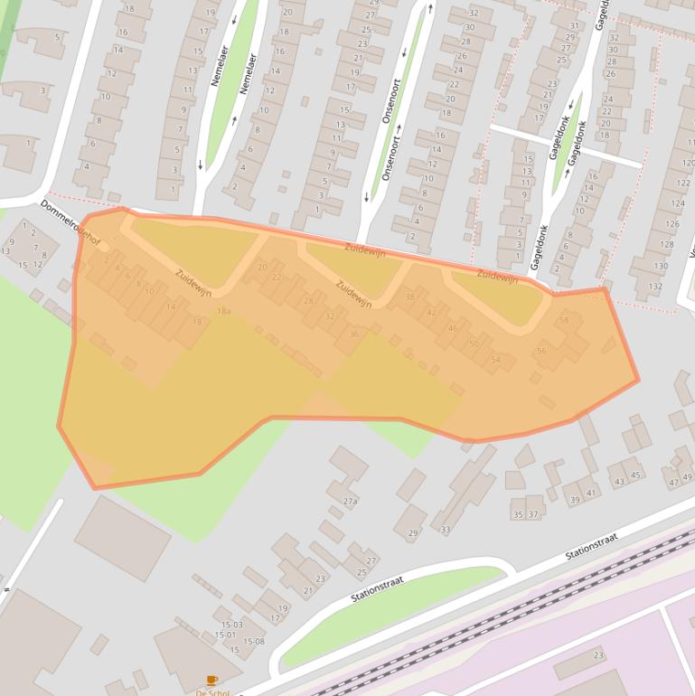 Kaart van postcodegebied 5071KH.