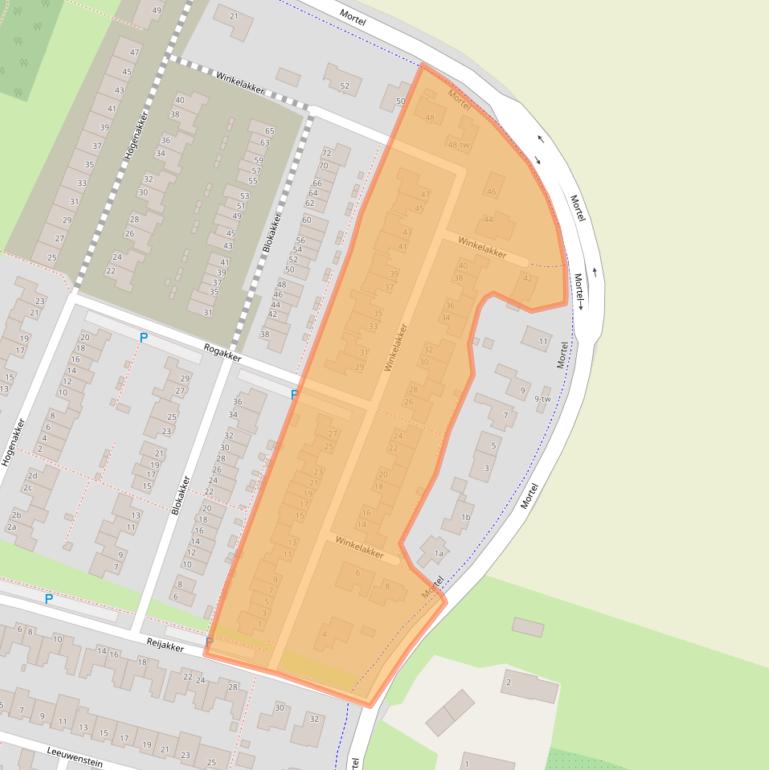 Kaart van postcodegebied 5071LA.