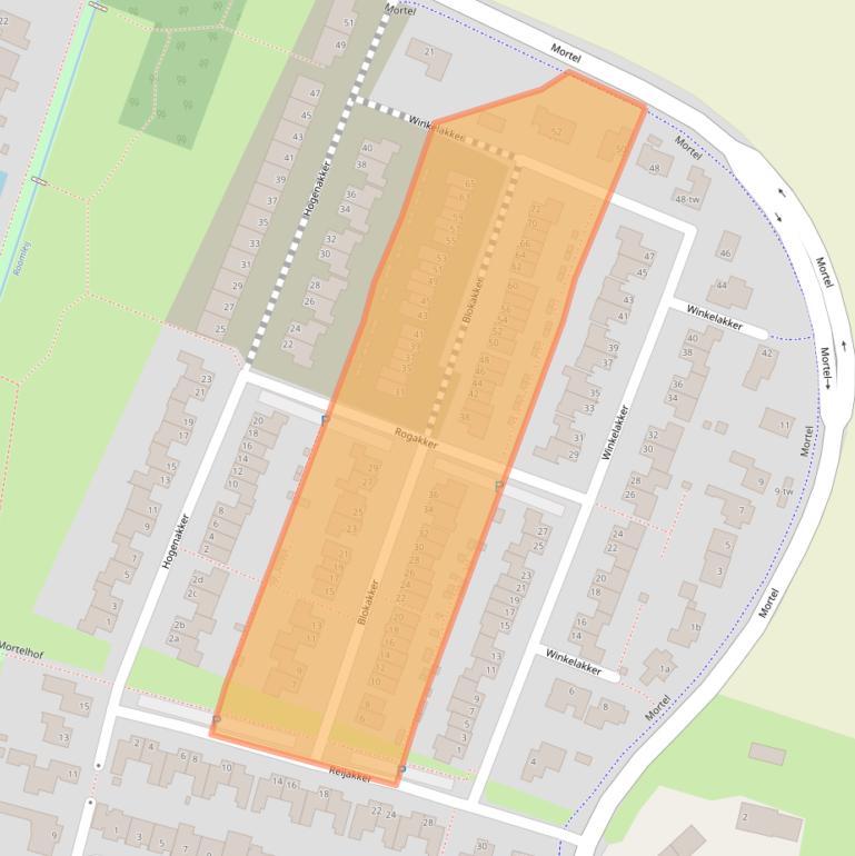 Kaart van postcodegebied 5071LC.
