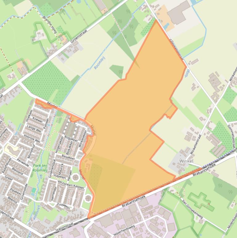 Kaart van postcodegebied 5071NA.