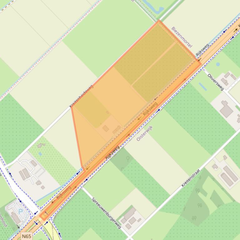 Kaart van postcodegebied 5071NH.