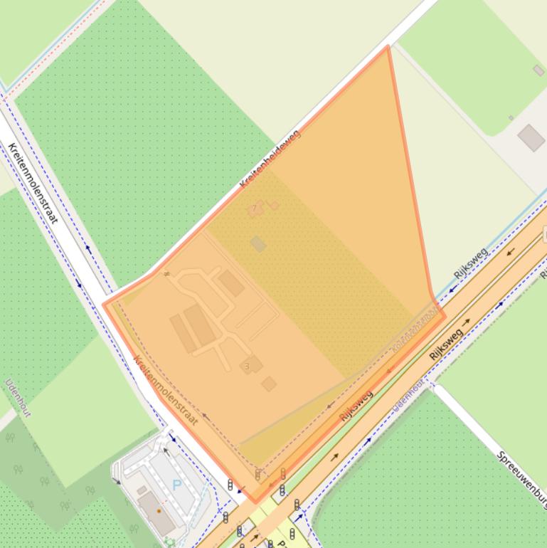 Kaart van postcodegebied 5071NN.