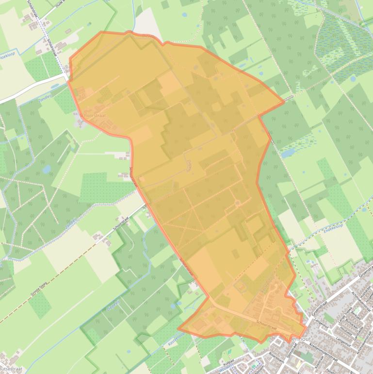 Kaart van postcodegebied 5071RA.