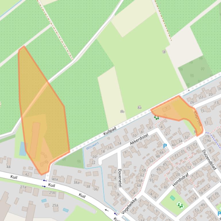Kaart van postcodegebied 5071RJ.