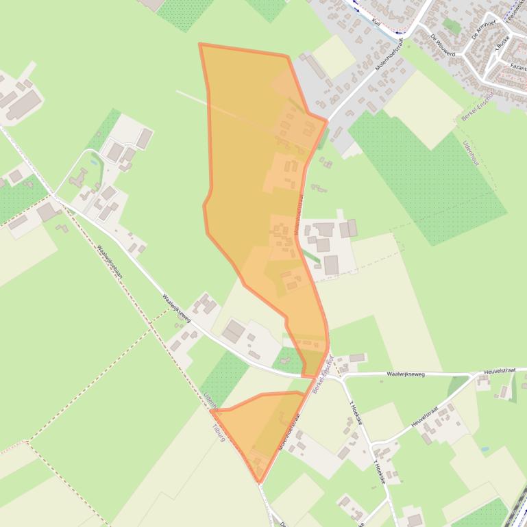 Kaart van postcodegebied 5071RM.