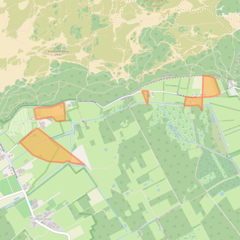 Kaart van postcodegebied 5071RR.