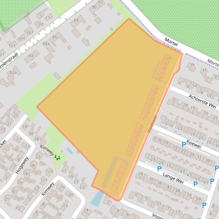 Kaart van postcodegebied 5071SJ.