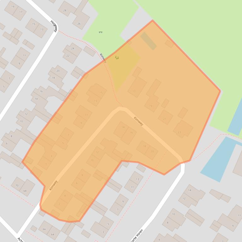 Kaart van postcodegebied 5071TA.