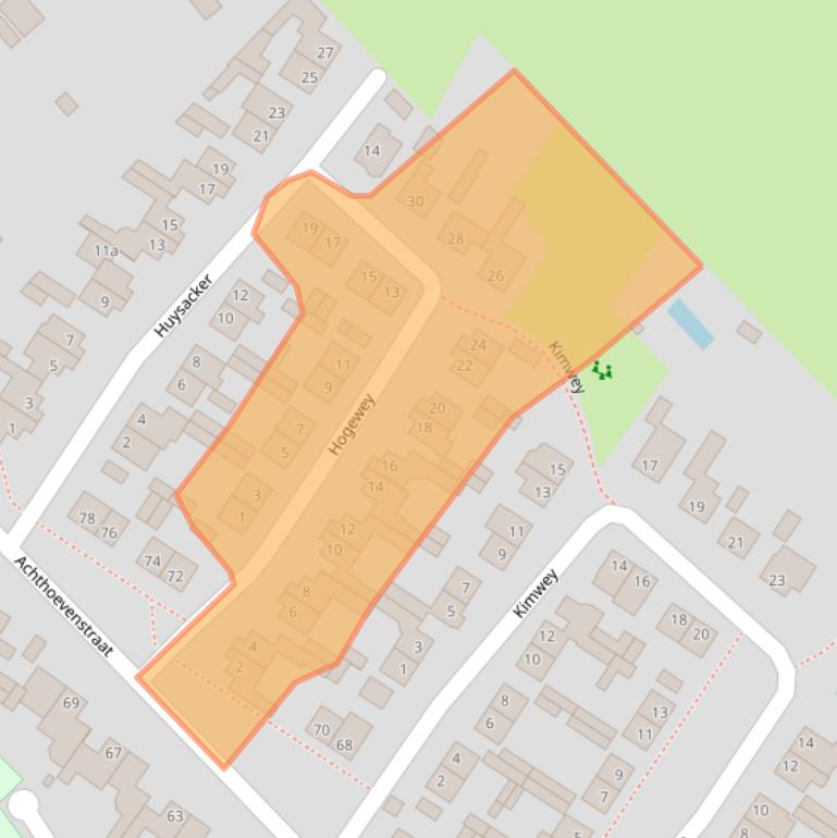 Kaart van postcodegebied 5071TB.