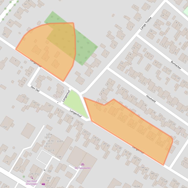 Kaart van postcodegebied 5071TM.