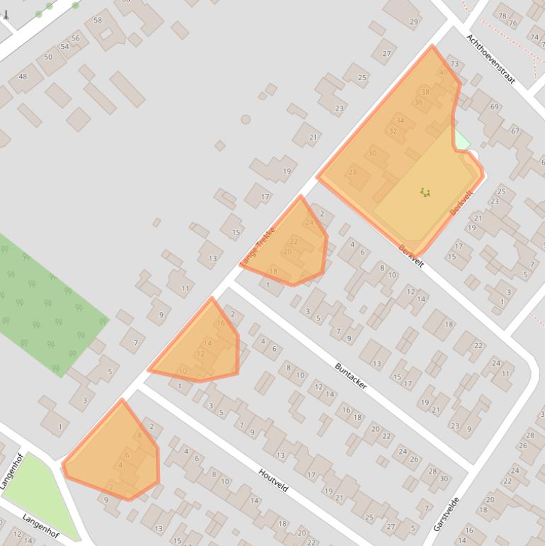 Kaart van postcodegebied 5071TS.