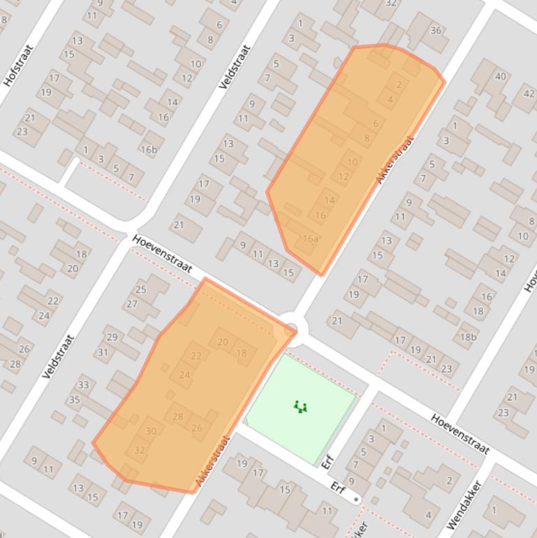 Kaart van postcodegebied 5071VB.