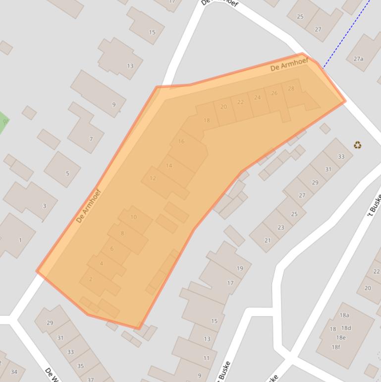 Kaart van postcodegebied 5071VT.